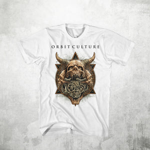 Open image in slideshow, Orbit Culture - Horned Skull T-Shirt
