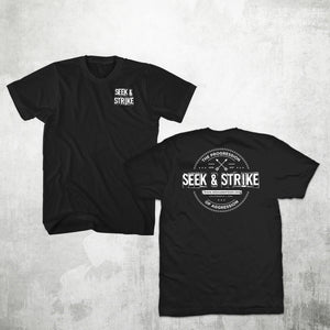 Open image in slideshow, Seek &amp; Strike - Progression of Aggression t-shirt
